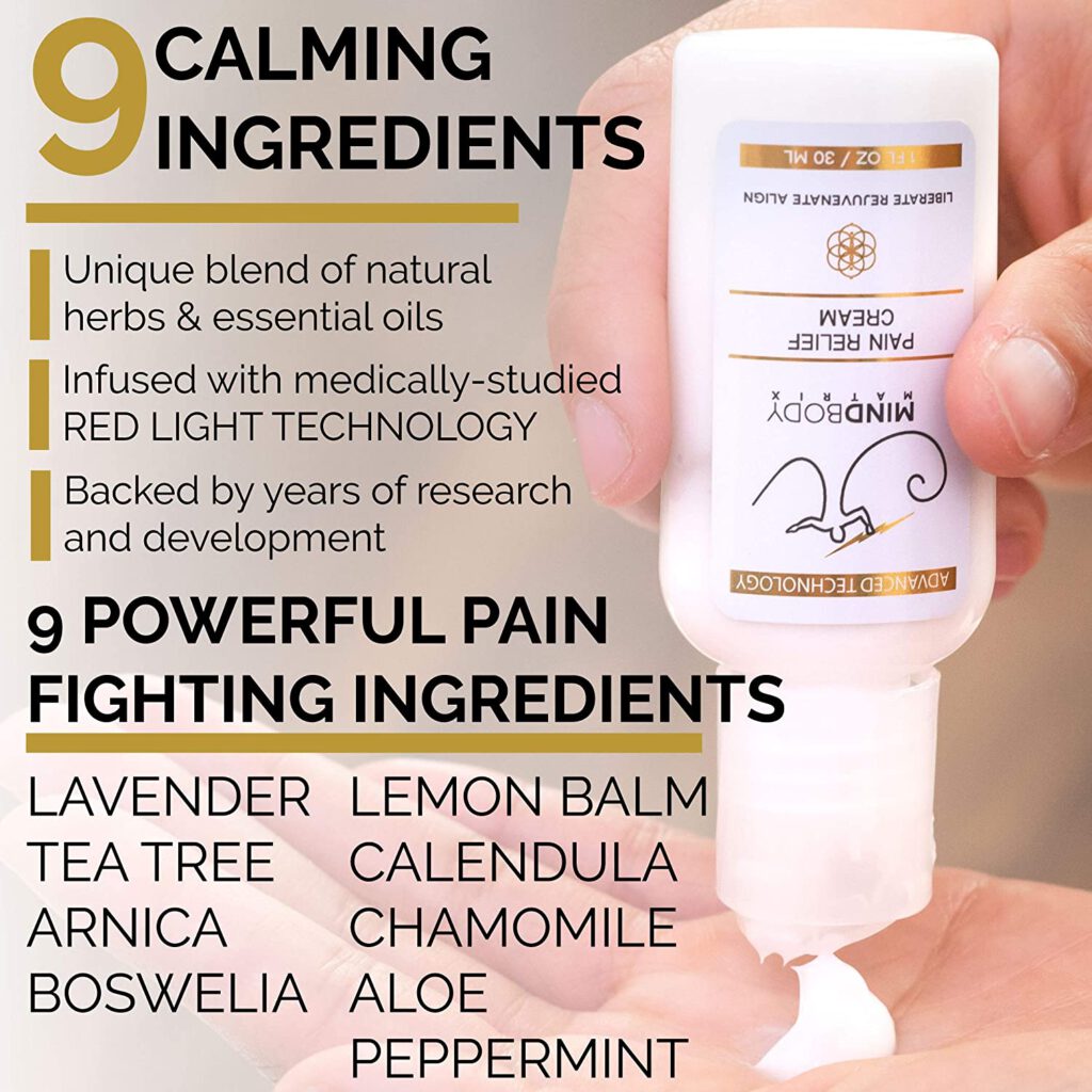 MindBody Matrix Pain Relief Cream Ingredients