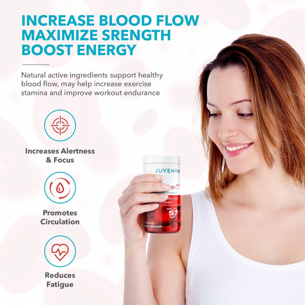 Juvenon Nitric Oxide Blood Flow-7 Benefits