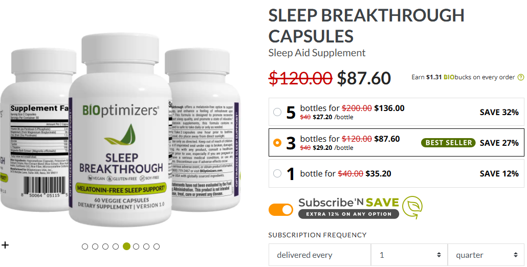 SLEEP BREAKTHROUGH CAPSULES